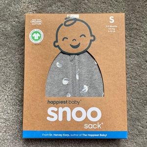 NEW IN BOX SNOO sleep sack swaddle in graphite planets SMALL